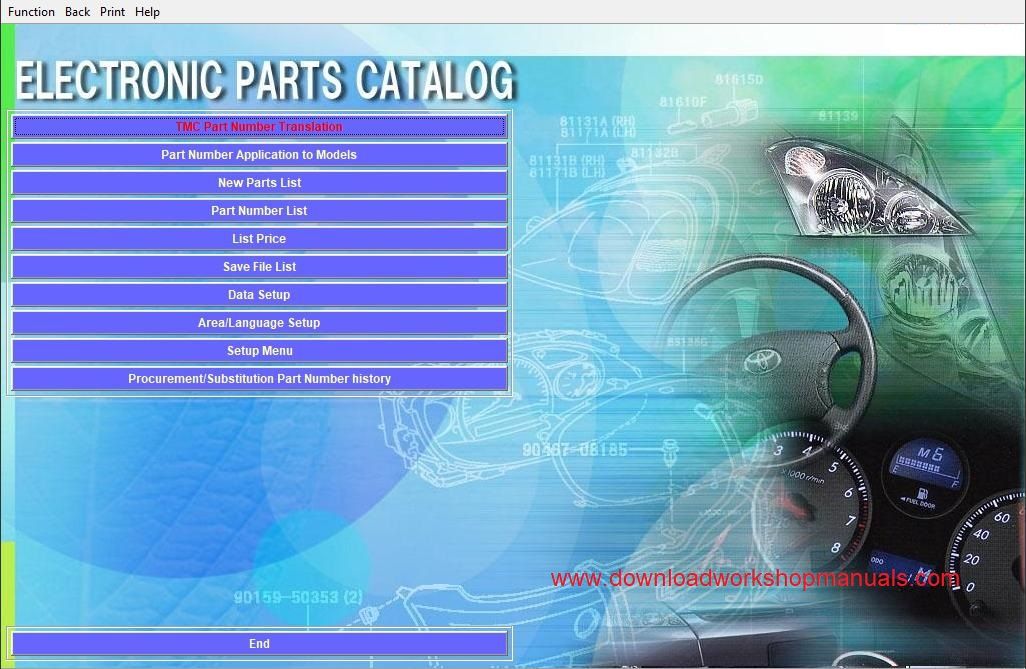 Lexus EPC Electronic Parts Catolog Download